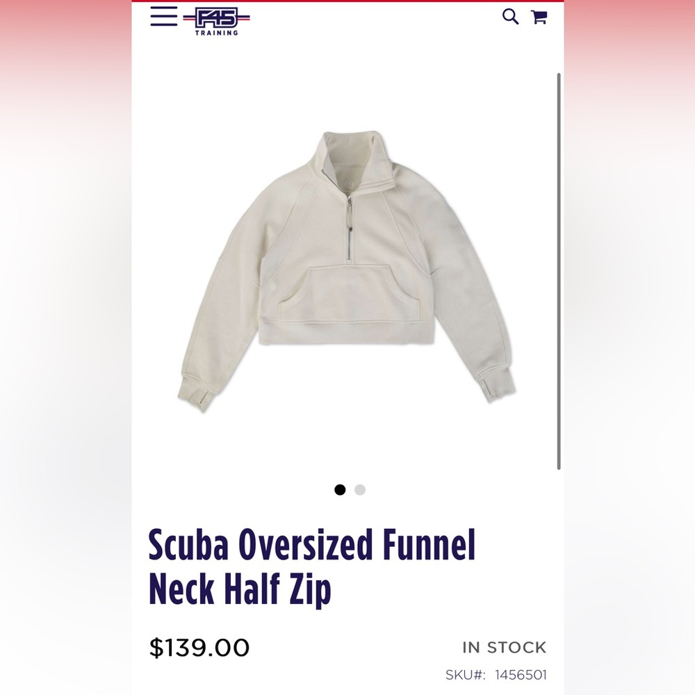 F45 x lululemon oversized scuba